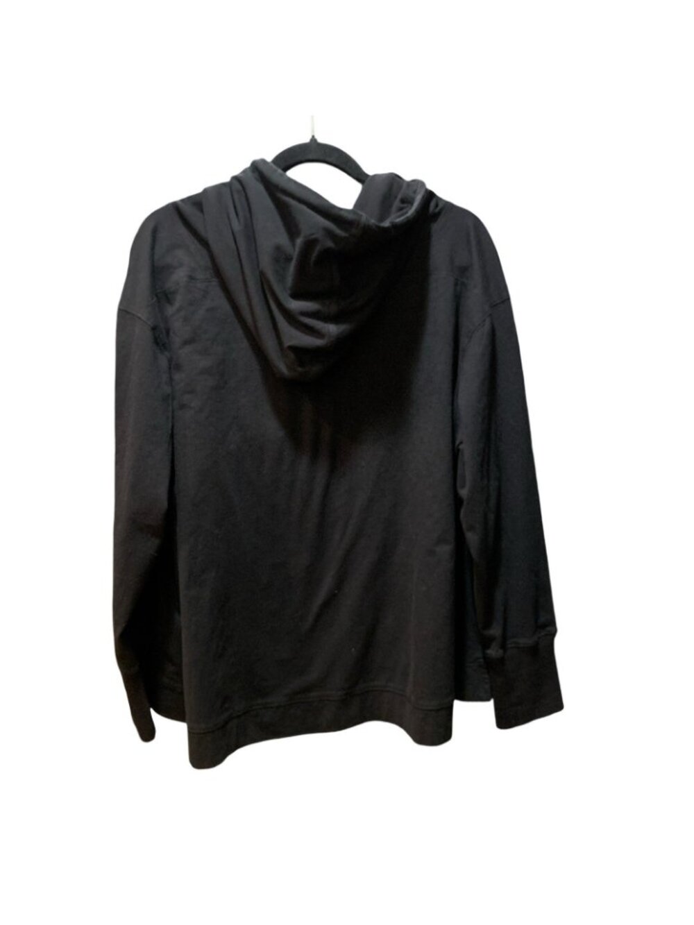 Natural Life Oversized Womans Black Hoodie Soft Comfy Layer Throw-On-And Go Sz M - Picture 2 of 6